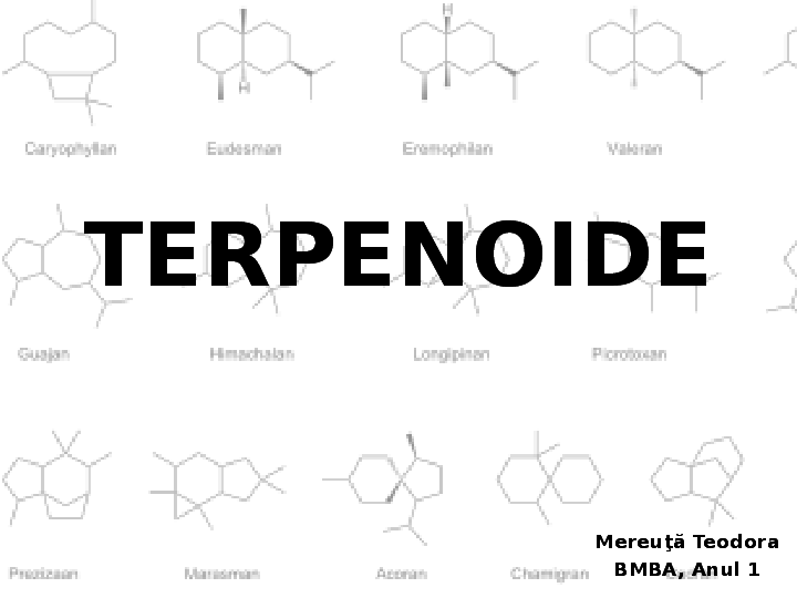 (PPT) TERPENOIDE Teodora Mereuta Academia.edu