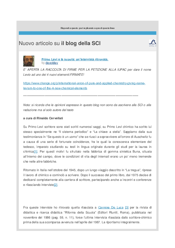 Incontri sito recensioni chimica com