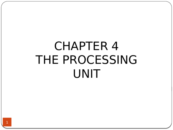 (PPT) Chapter 4 Central Processing Unit