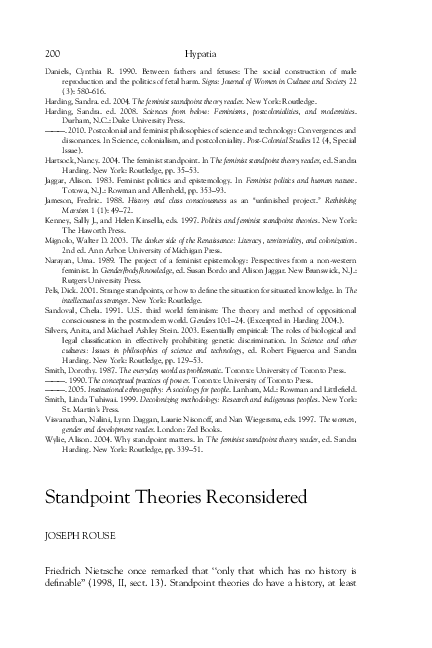 Standpoint theory sociology picture