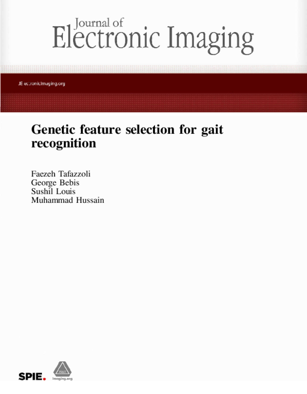 (PDF) Genetic feature selection for gait recognition