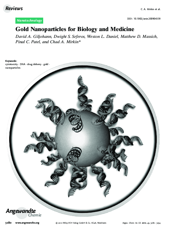 (PDF) Gold Nanoparticles for Biology and Medicine