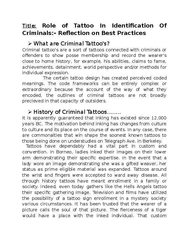 Essay on why tattoos are bad picture