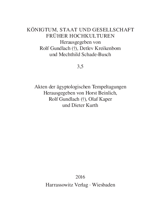 (PDF) Iunmutef and Thoth in the Chapel of Hatshepsut at Deir elBahari