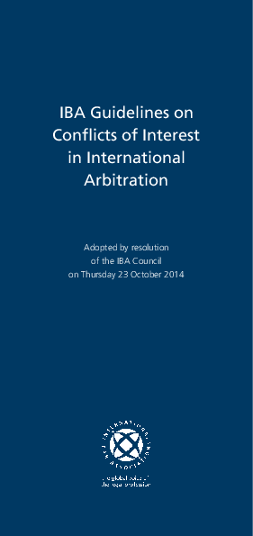 IBA GUIDELINES ON CONFLICTS OF INTEREST IN INTERNATIONAL ARBITRATION 2020 visual data 7