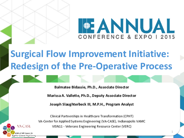 (PDF) Surgical Flow Improvement Initiative: Redesign of the Pre ...
