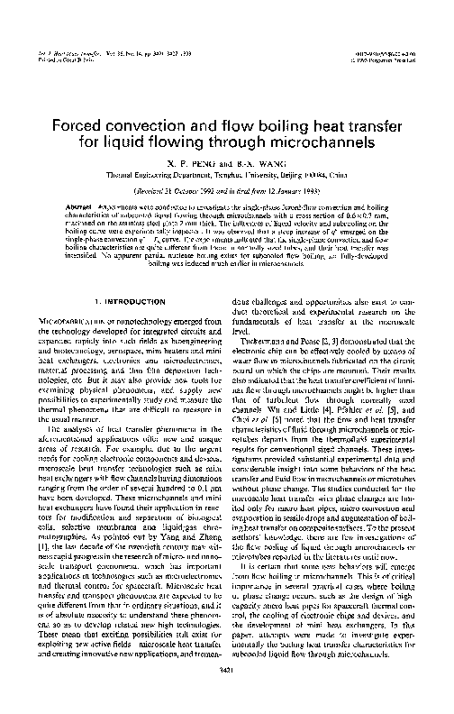 (PDF) Forced convection and flow boiling heat transfer for liquid ...