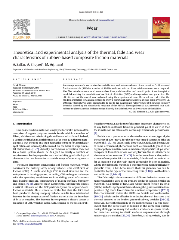 (PDF) Theoretical and experimental analysis of the thermal behaviour of ...