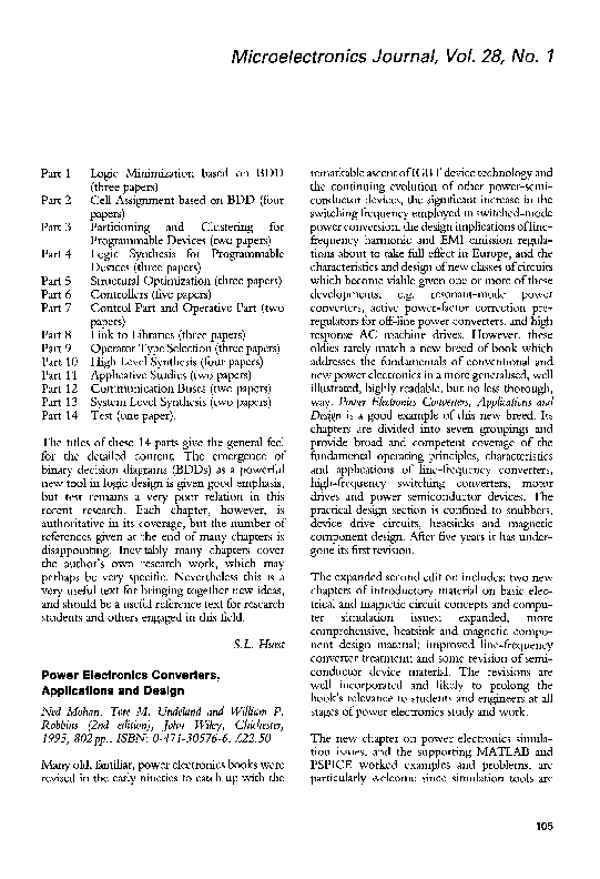 Pdf Power Electronics Converters Applications And Design Pdf Power Electronics Converters Applications And Design