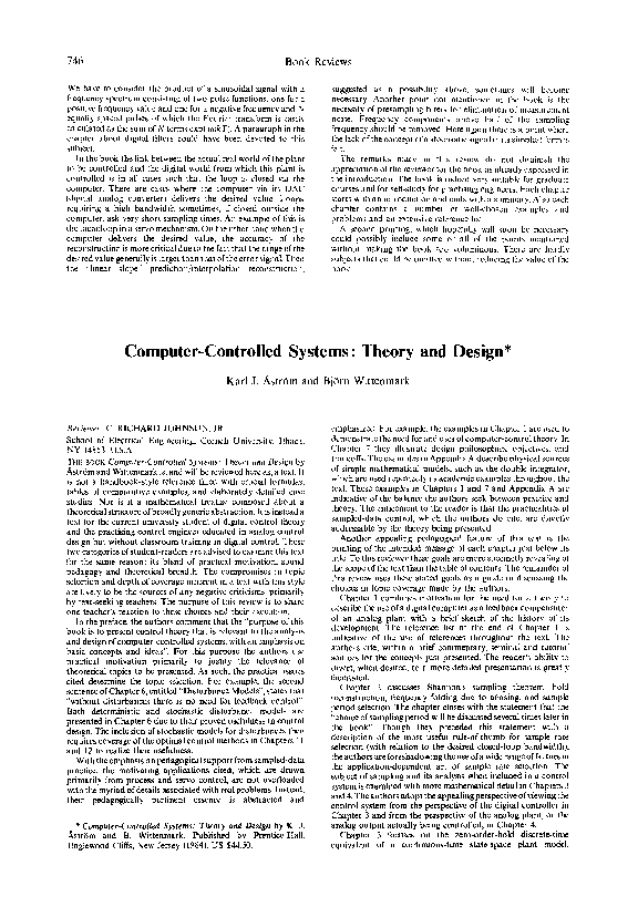 (PDF) Computer controlled systems theory and design guruamyum