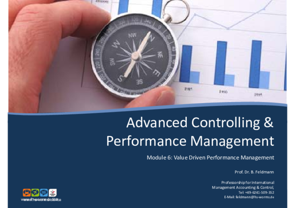 (PDF) Advanced Controlling & Performance Management Module 6: Value ...