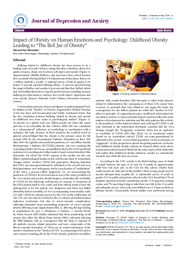 (PDF) Impact of Obesity on Human Emotions and Psychology Childhood