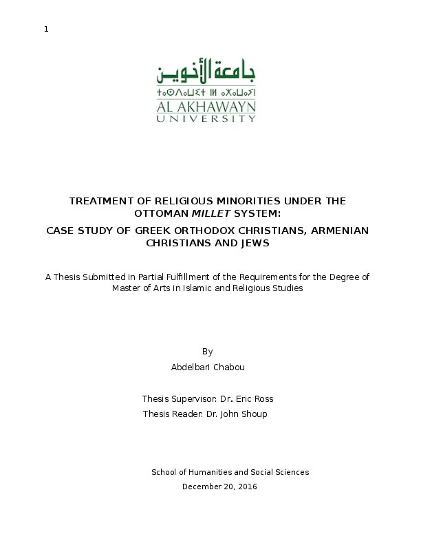 (PDF) The millet system in the Ottoman Empire.pdf Ebubekir Ceylan