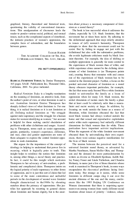 Essays on feminism today image