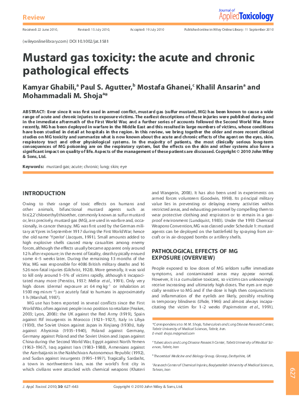 Mustard gas essay 07 picture