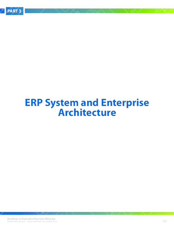 (PDF) Readings on Enterprise Resource Planning ERP System and ...