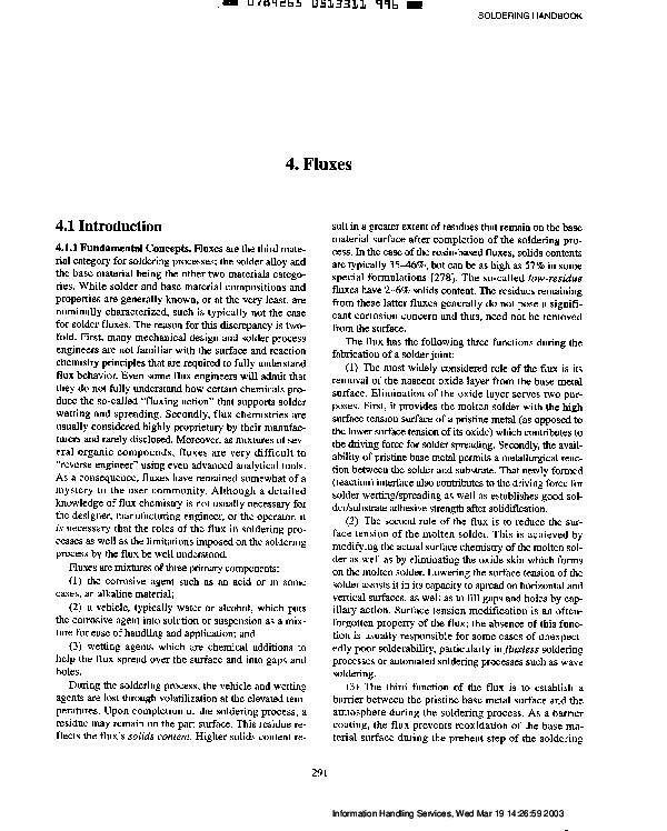 (PDF) AWS Soldering Handbook 4 FLUXES samir rabia Academia.edu