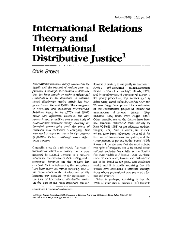 (PDF) International Relations Theory and International Law: A Critical ...
