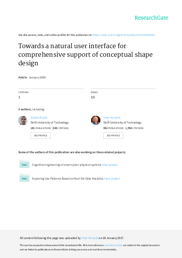 (PDF) Towards a natural user interface for comprehensive support of ...