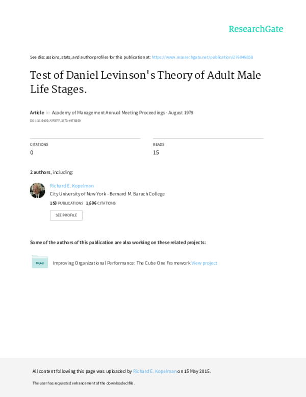 Daniel levinson essay 07 image