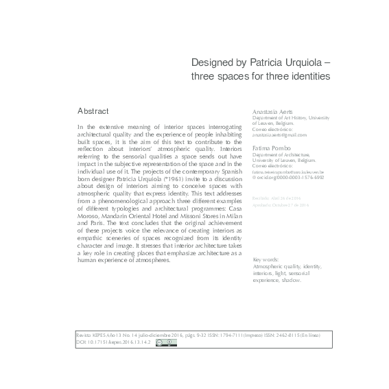  pdf designed by patricia urquiola three spaces for three identities