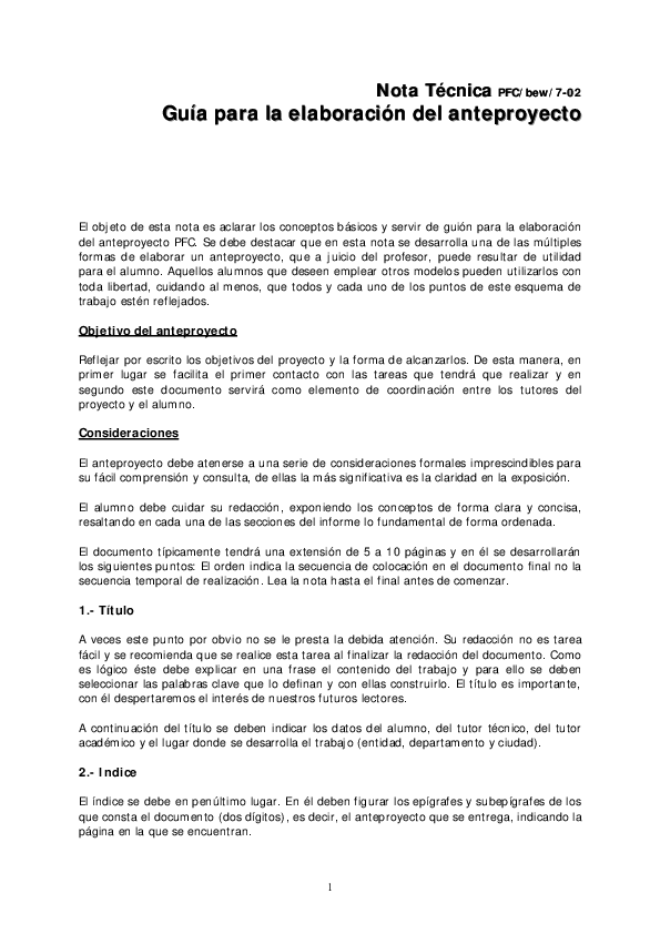 (PDF) Guia para la elaboración de un anteproyecto