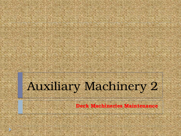 (PPT) Deck Machinery presentation