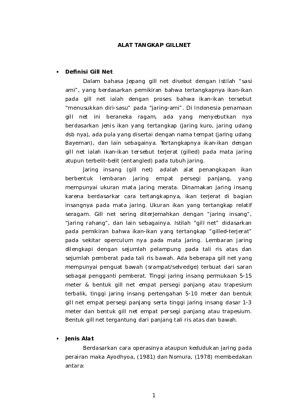 Doc Alat Tangkap Gillnet