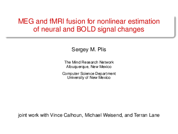 (PDF) MEG and FMRI Fusion for Non-Linear Estimation of Neural and BOLD ...
