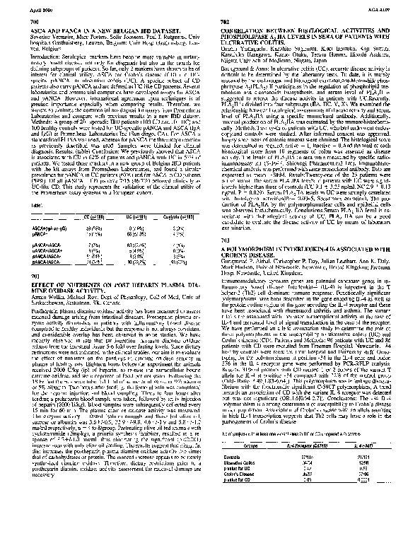 (PDF) ASCA and pANCA in a new Belgian IBD dataset Marc Peeters Academia.edu