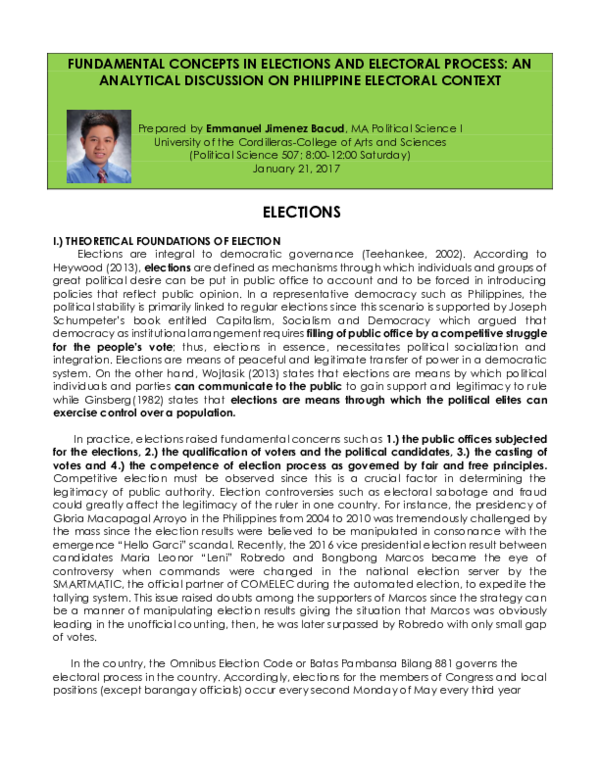 Importance of election in the philippines picture