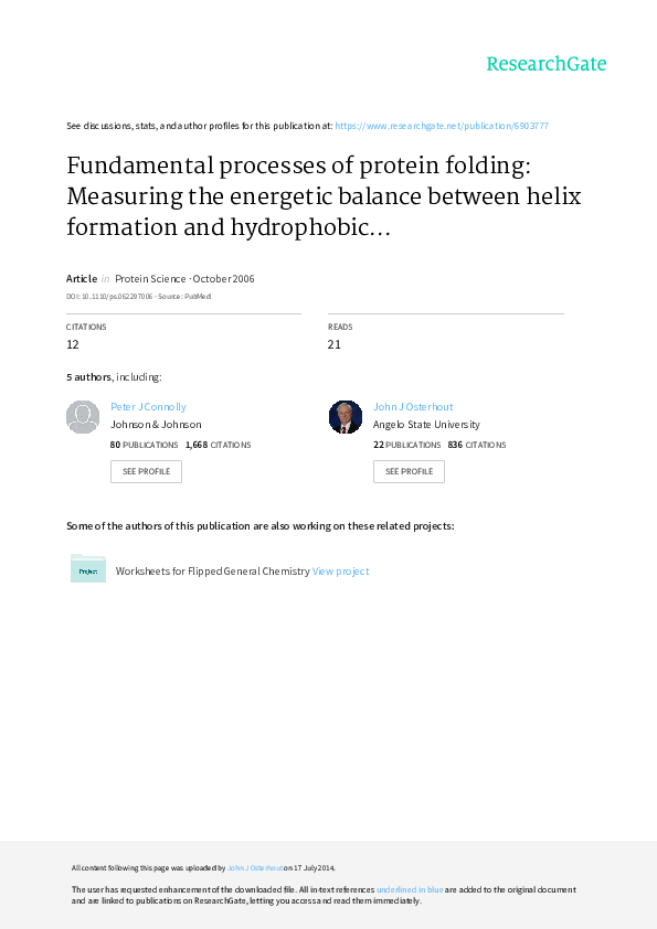 (PDF) Threebody correlations in protein folding the origin of