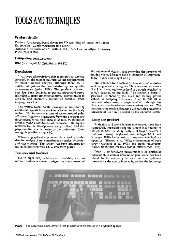 (PDF) Tools and Techniques