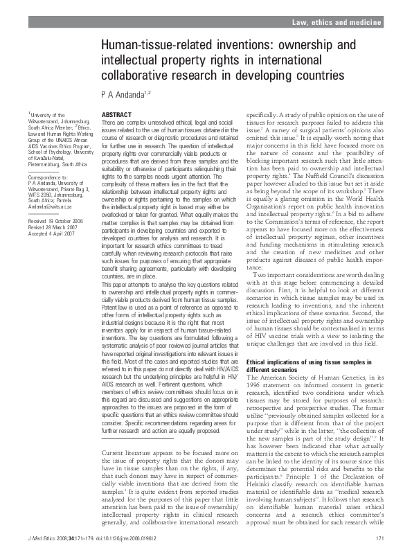 Tissue ownership essay 06 picture