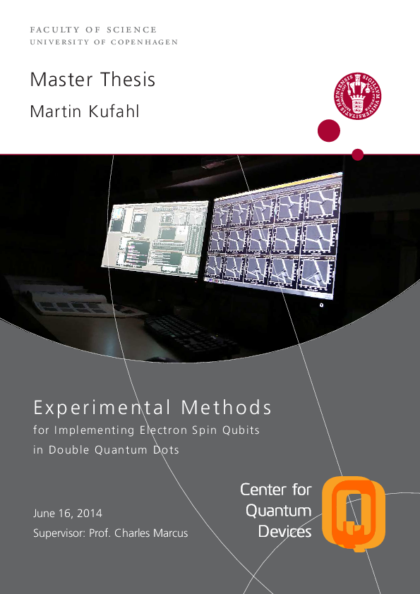 (PDF) Experimental Methods for Implementing Electron Spin Qubits in ...