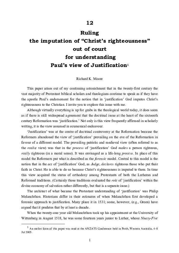 Article on righteousness picture