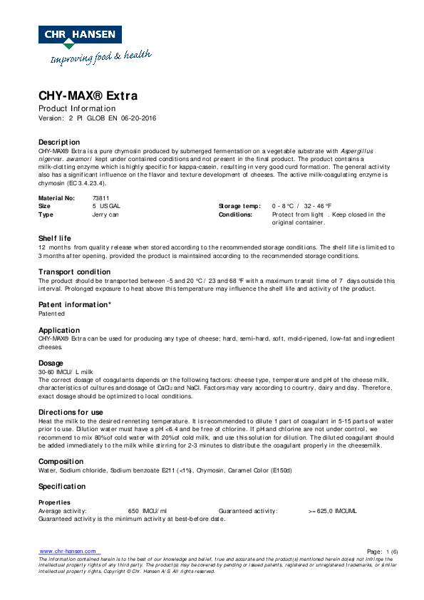 (PDF) CHY-MAX® Extra Product Information | kev in - Academia.edu