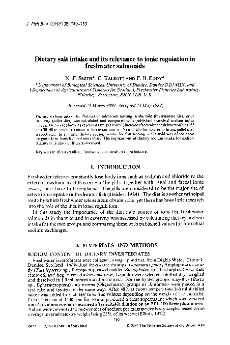 (PDF) Dietary salt intake and its relevance to ionic regulation in ...