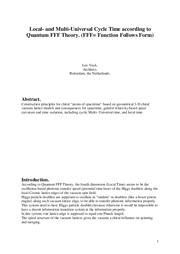 (PDF) Local-and Multi-Universal Cycle Time according to Quantum FFF ...