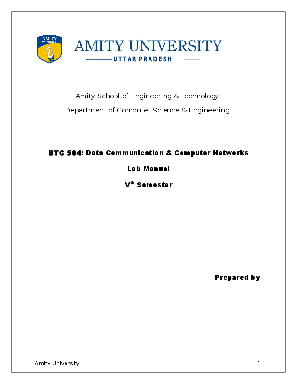 (DOC) DCCN LABMANUAL Apoorva Srivastava Academia.edu