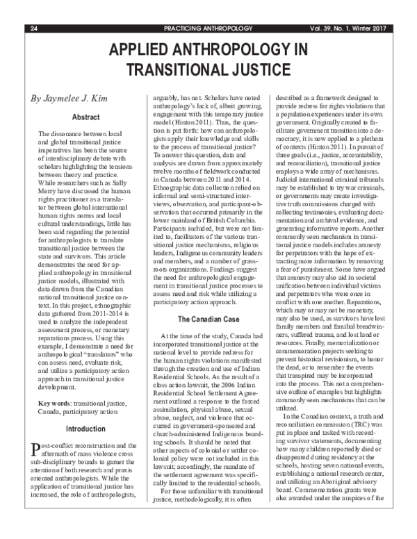 Role of applied anthropology image