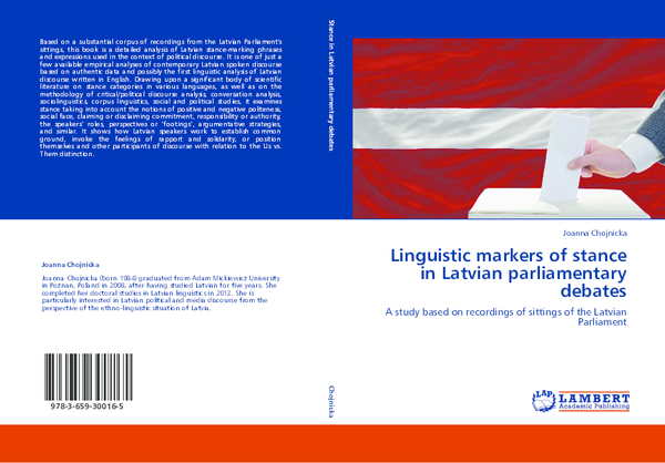(PDF) Linguistic markers of stance in Latvian parliamentary debates