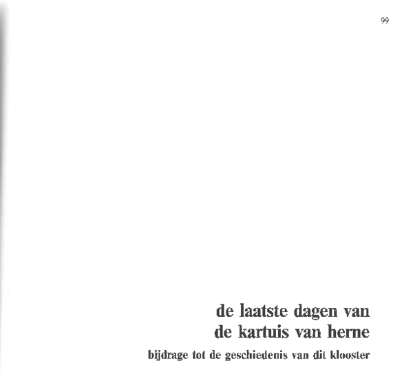 (PDF) De laatste dagen van de kartuis van Herne. Bijdrage