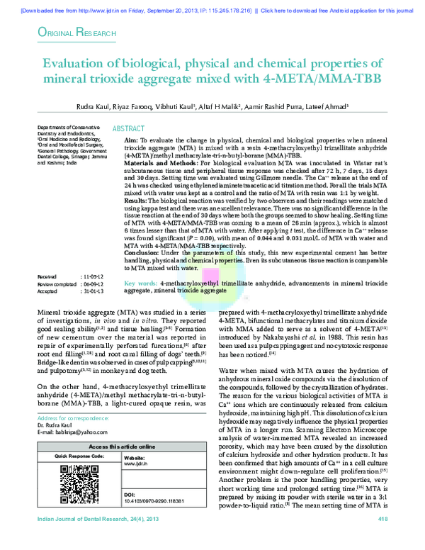 (PDF) Evaluation of biological, physical and chemical properties of ...