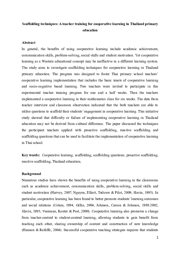 (DOC) Scaffolding