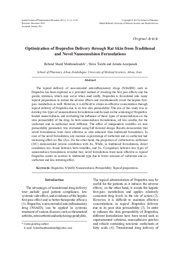 synthèse de l'ibuprofène correction