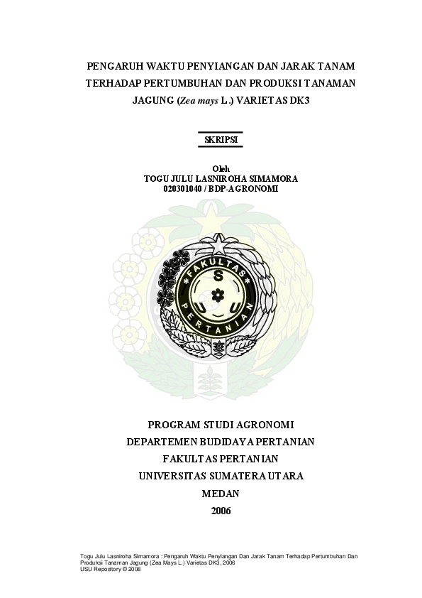 Pdf Program Studi Agronomi Stephanus Sinaga Academia Edu