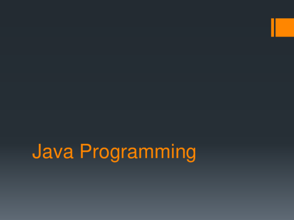 (PDF) Java Programming