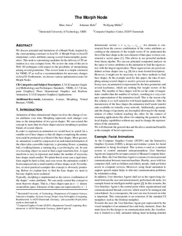 (PDF) The morph node