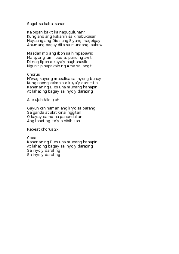 Masdan mo ang kapaligiran message tagalog image